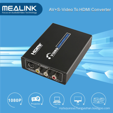 3RCA AV Cvbs Composite & S-Video to HDMI Converter Upscaler